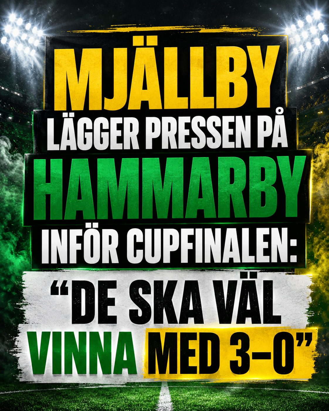 Mjällby lägger pressen på Hammarby inför cupfinalen