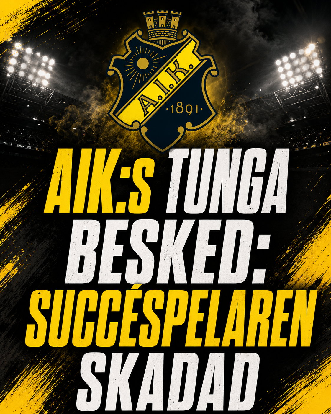 AIK Fotboll: AIK:s tunga besked: Succéspelaren skadad