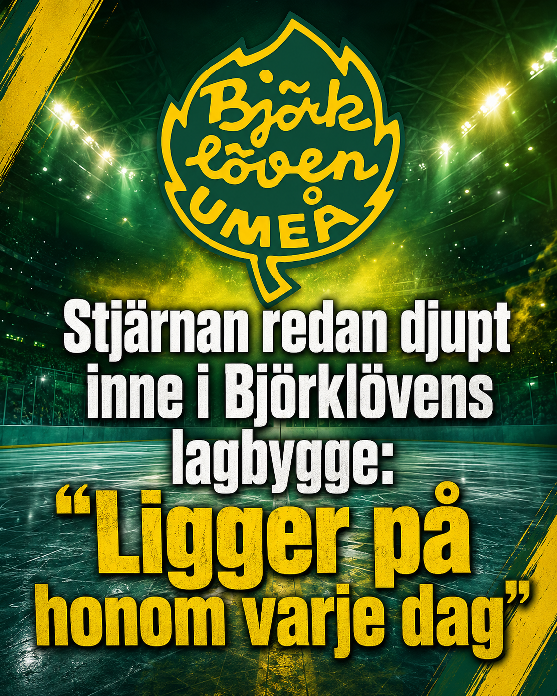 Björklöven: Stjärnan redan djupt inne i Björklövens lagbygge: ”Ligger på honom varje dag”