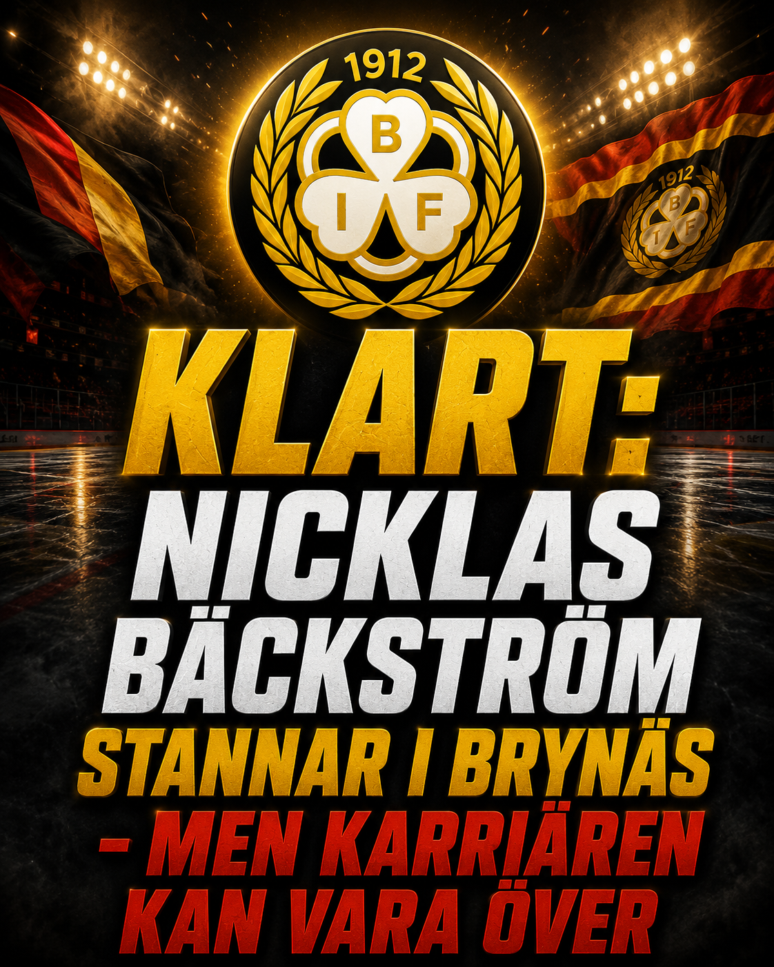 Brynäs: KLART: Nicklas Bäckström stannar i Brynäs - men karriären kan vara över