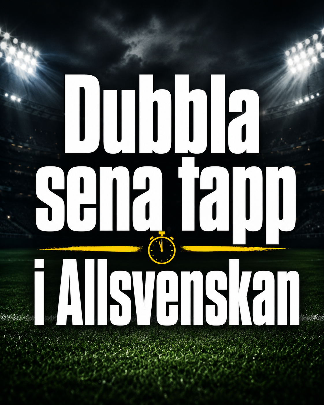 Dubbla sena tapp i Allsvenskan