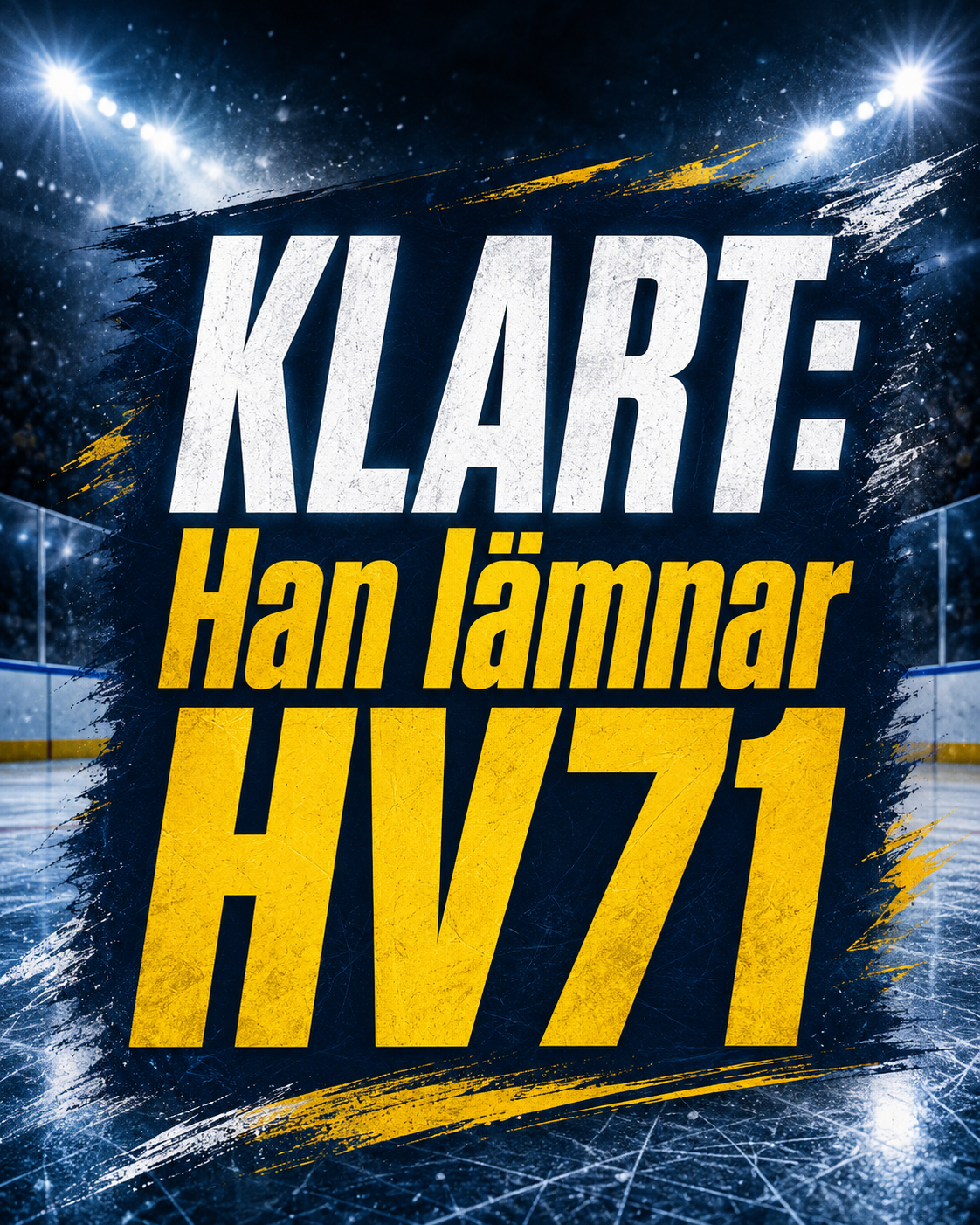 Hv71: KLART: Han lämnar HV71