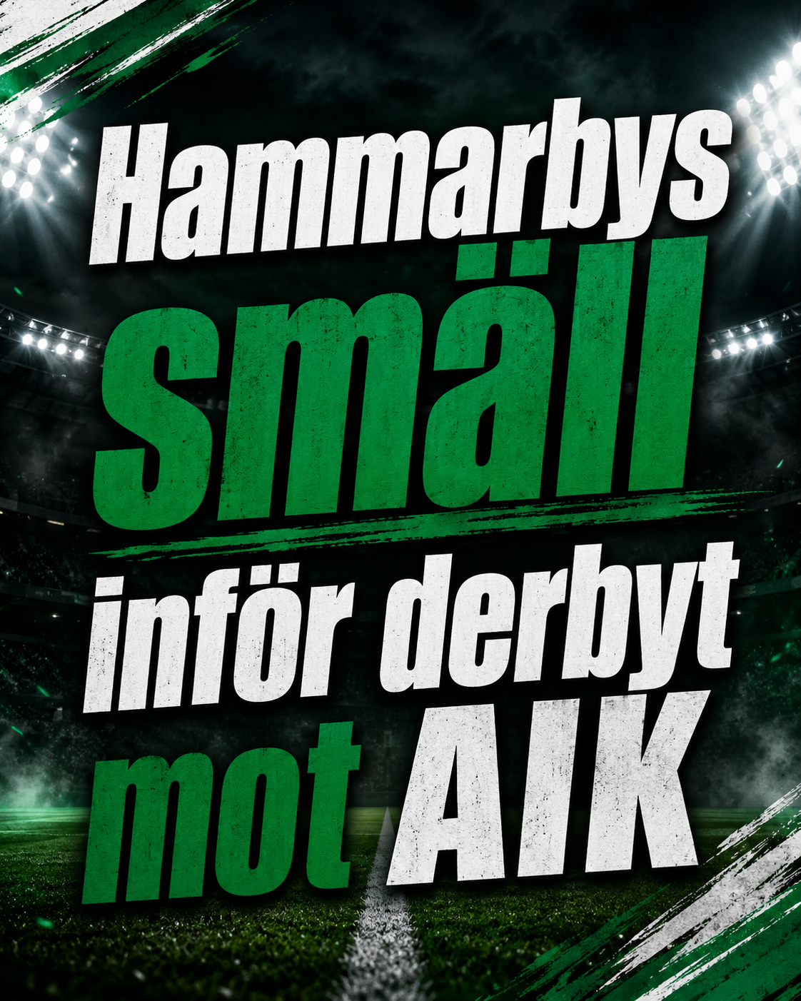 Hammarbys smäll inför derbyt mot AIK