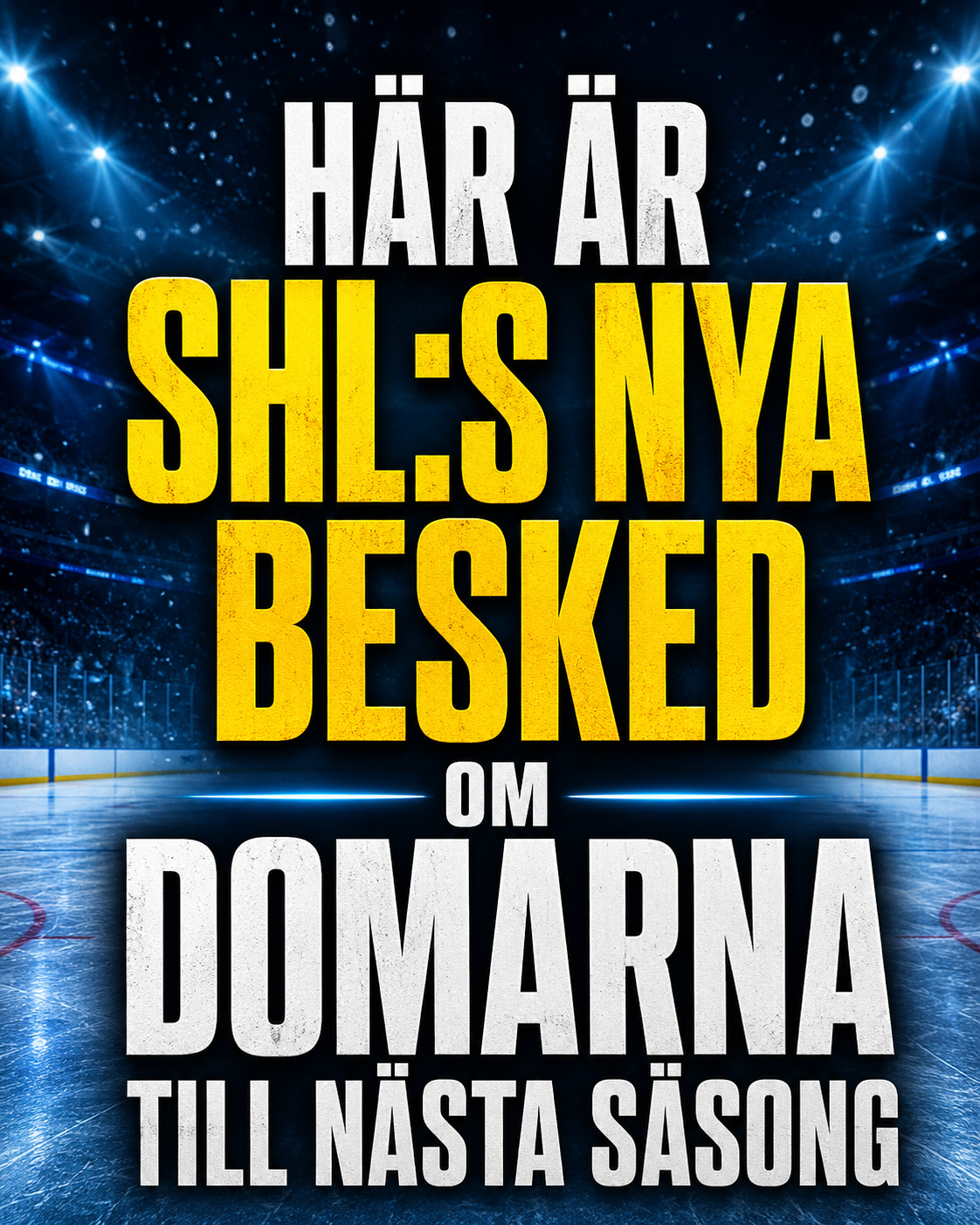 Här är SHL:s nya besked om domarna till nästa säsong