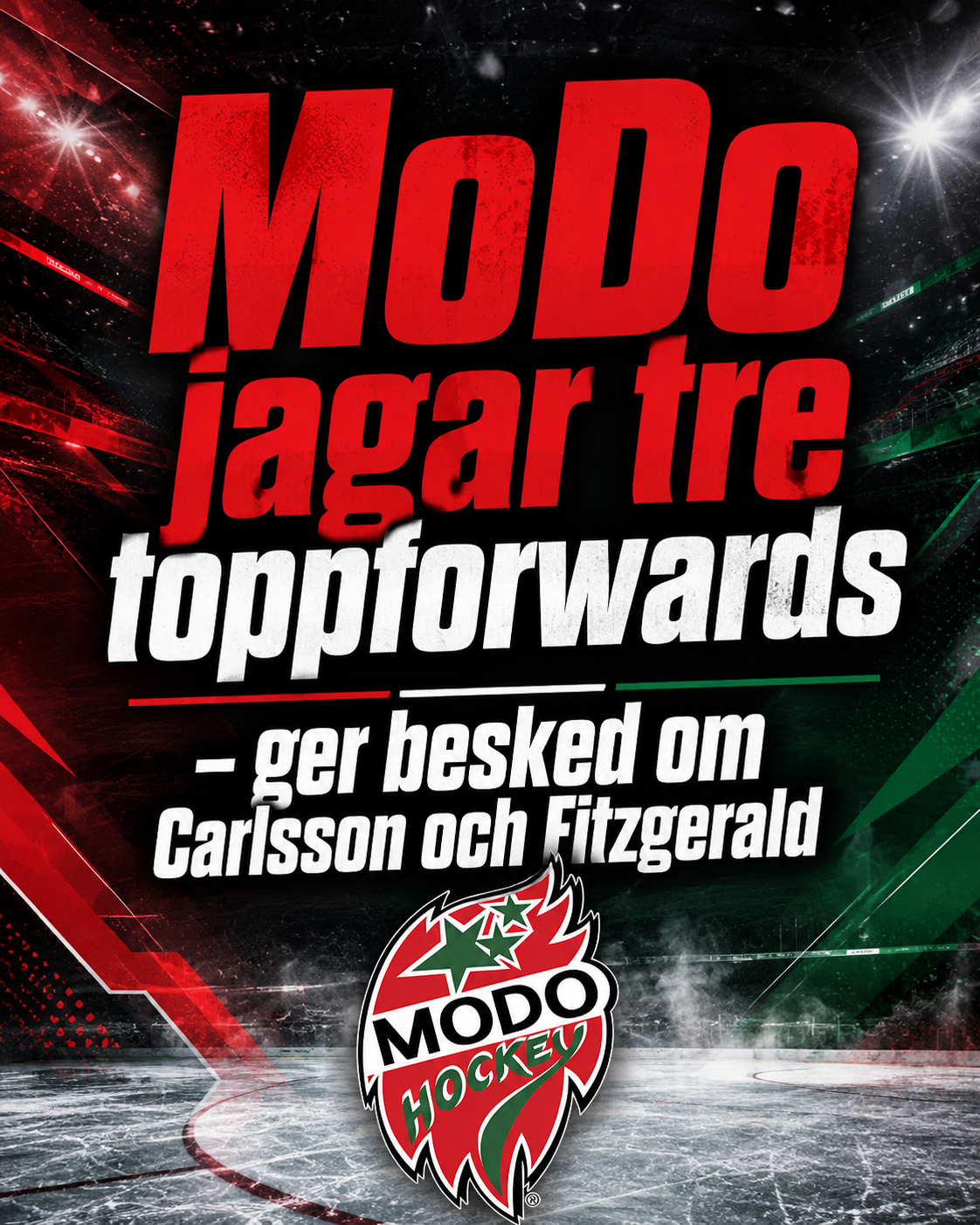 MoDo jagar tre toppforwards – ger besked om Carlsson och Fitzgerald