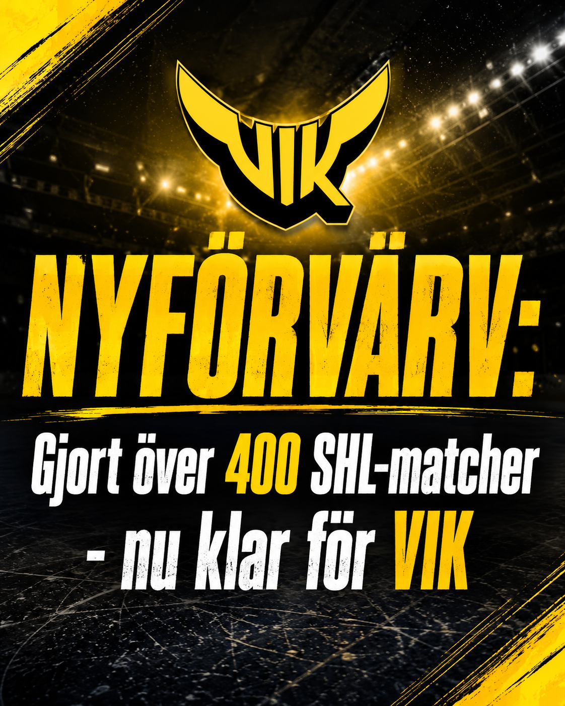 Västerås IK: NYFÖRVÄRV: Gjort över 400 SHL-matcher - nu klar för VIK