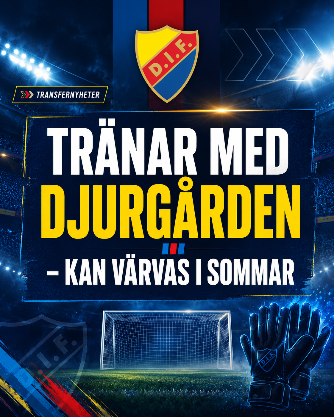 Tränar med Djurgården - kan värvas i sommar