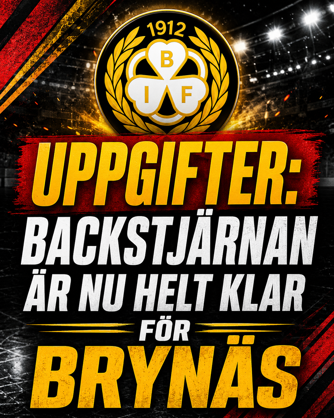 Brynäs: UPPGIFTER: Backstjärnan är nu klar för Brynäs