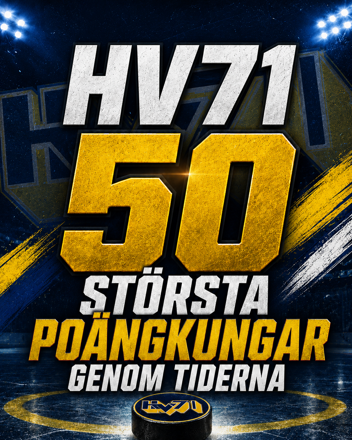 Hv71: LISTA: HV71:s 50 största poängkungar genom tiderna