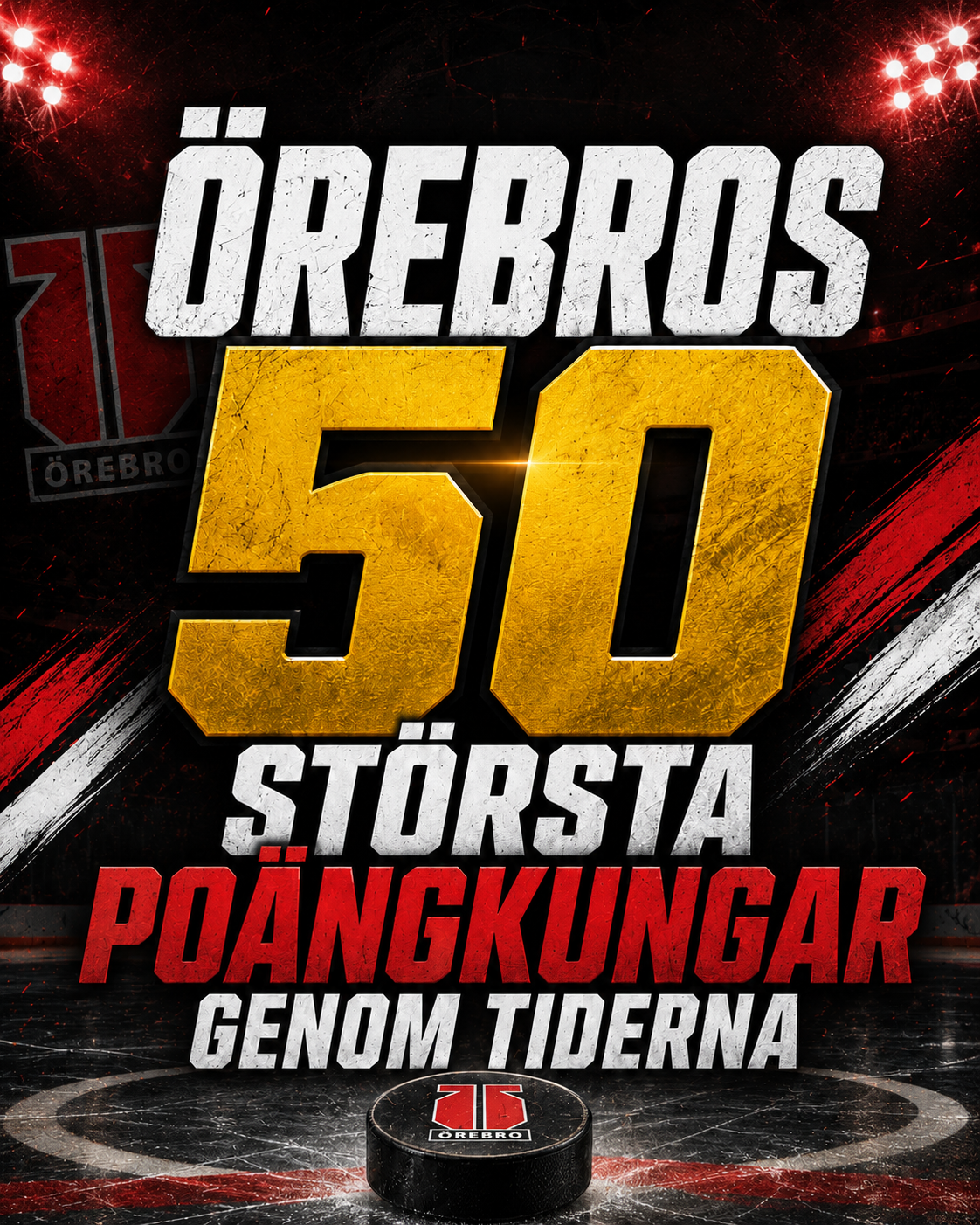 Örebro Hockey: LISTA: Örebros 50 största poängkungar genom tiderna