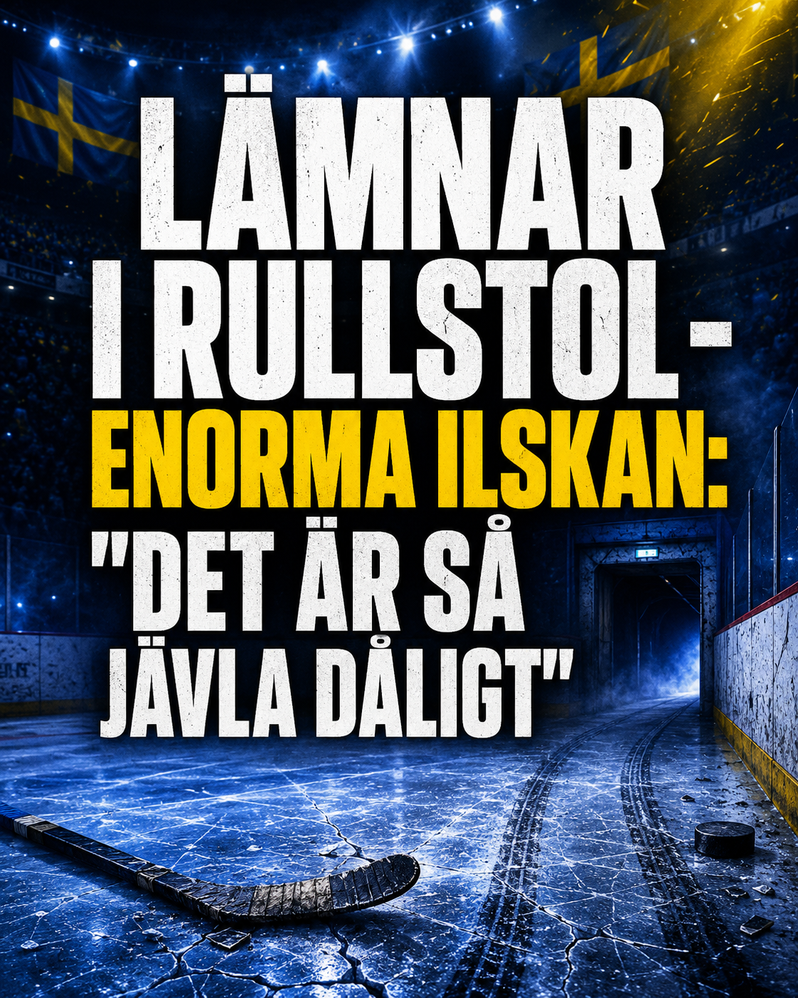 SHL: Lämnar i rullstol - enorma ilskan: 