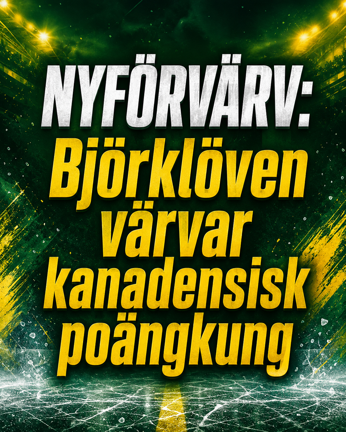 Björklöven: NYFÖRVÄRV: Björklöven värvar kanadensisk poängkung