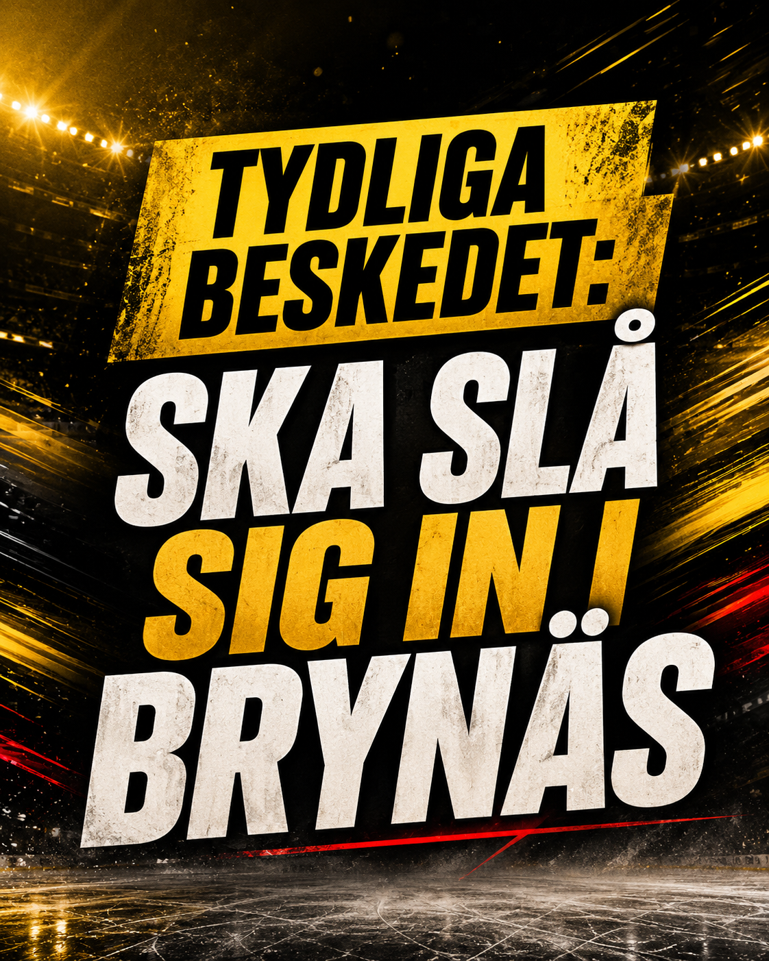 Brynäs: Tydliga beskedet: Ska slå sig in i Brynäs