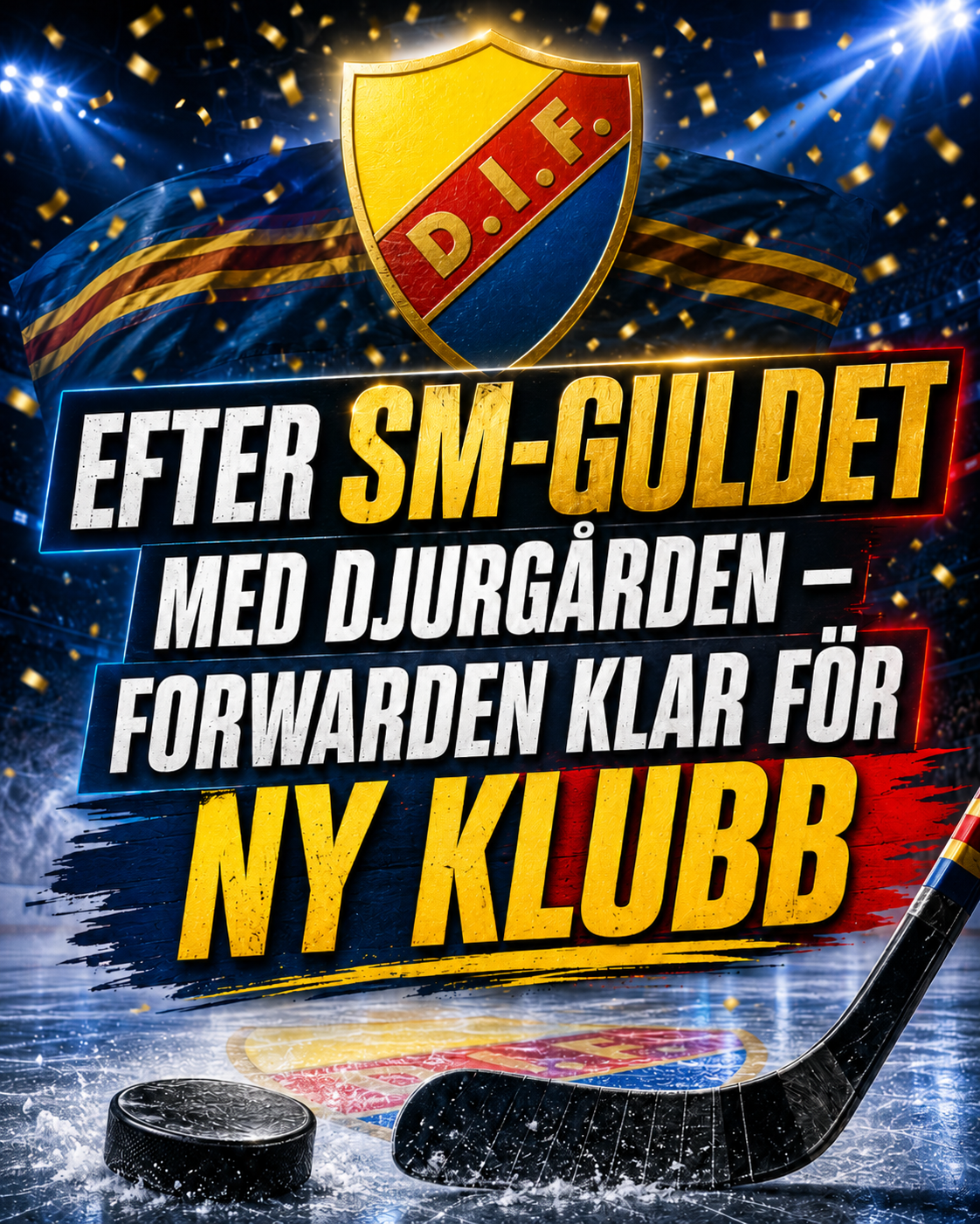 Djurgården Hockey: Efter SM-guldet med Djurgården - forwarden klar för ny klubb