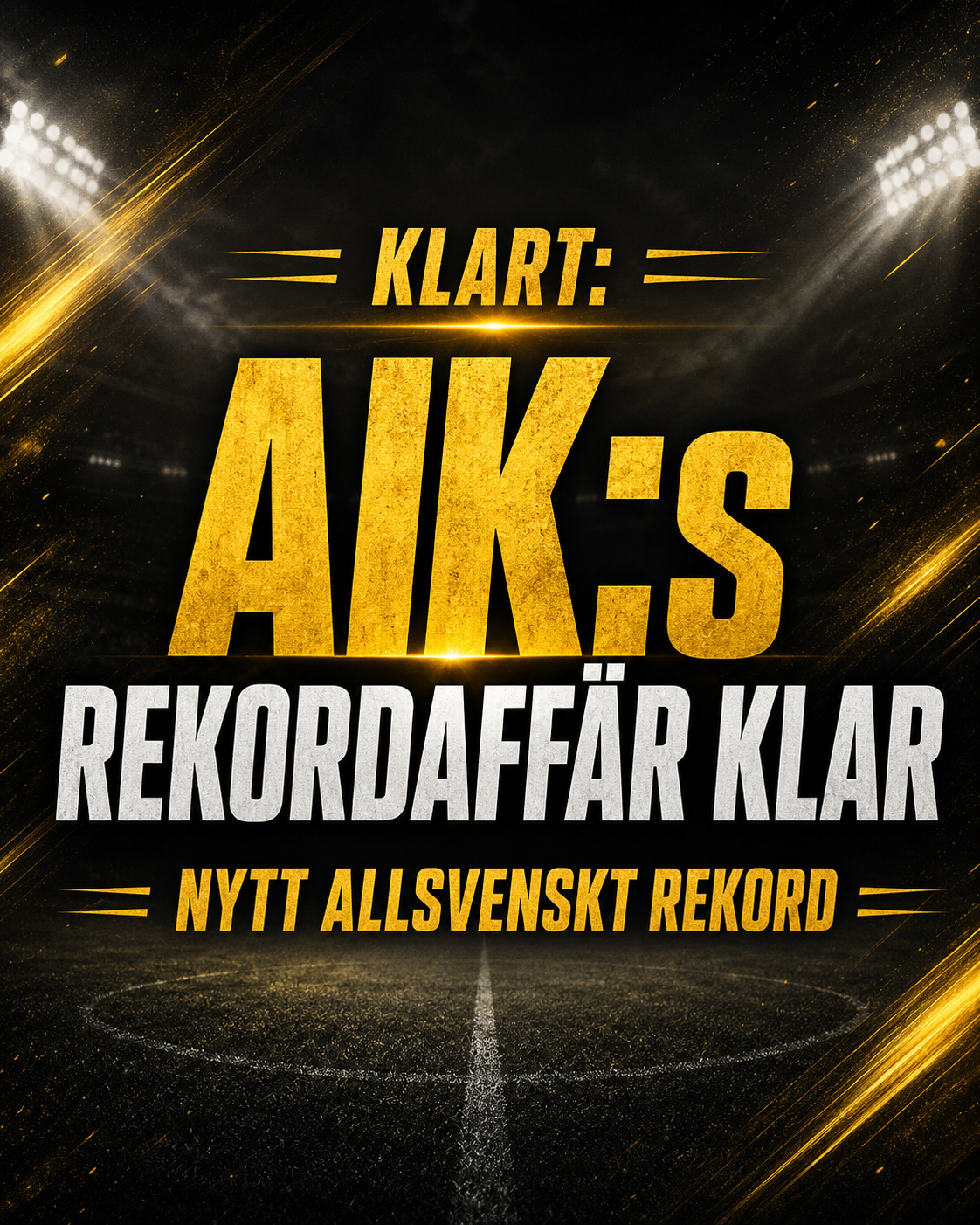 KLART: AIK:s rekordaffär klar - nytt allsvenskt rekord