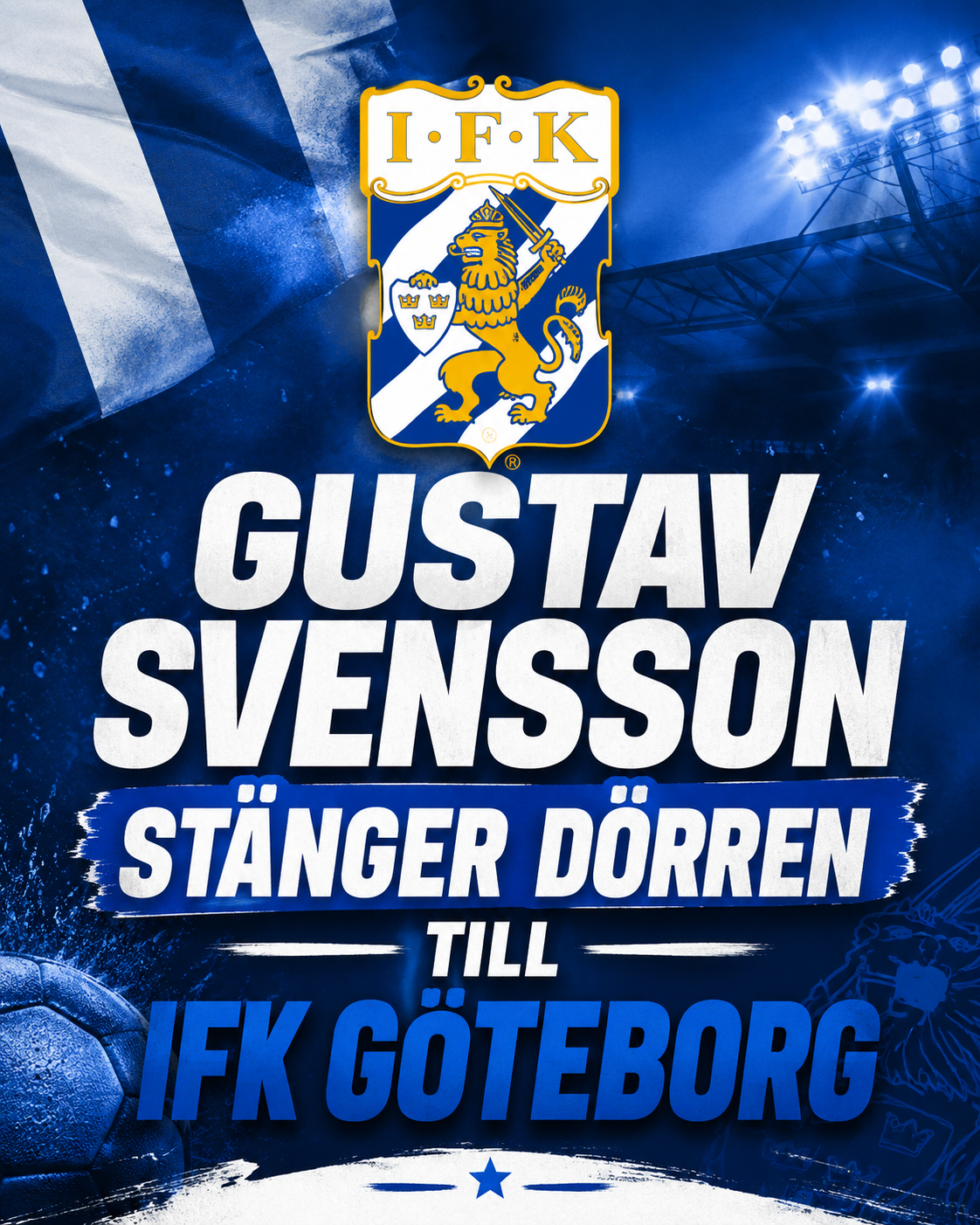 Gustav Svenssons besked: Ingen roll i IFK Göteborg