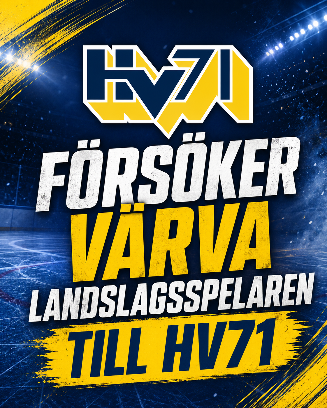 Hv71: Försöker värva landslagsspelaren till HV71