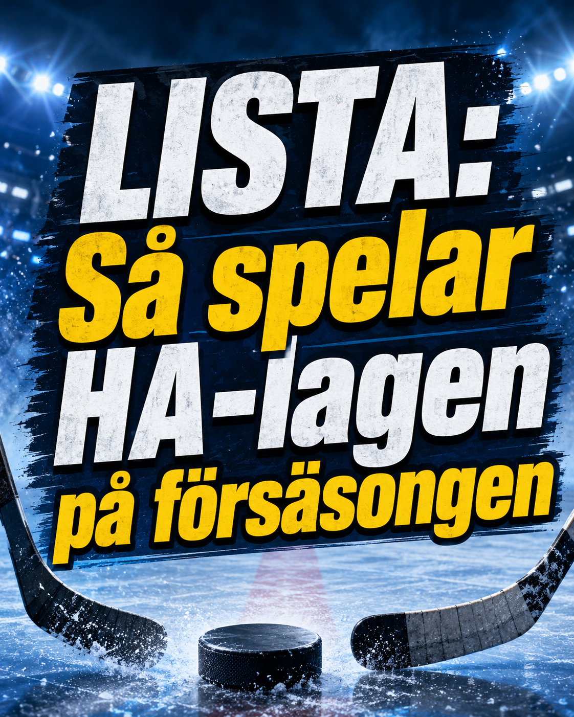 HockeyAllsvenskan: Lista: Så här spelar HA-lagen på försäsongen