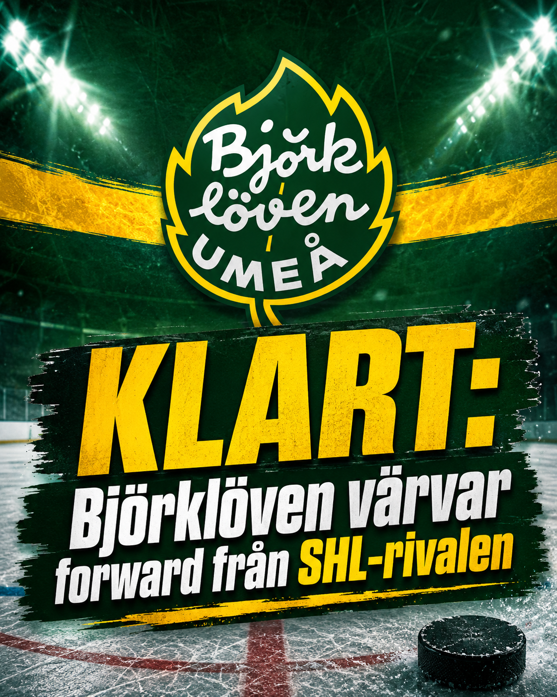 Björklöven: KLART: Björklöven värvar forward från SHL-rivalen