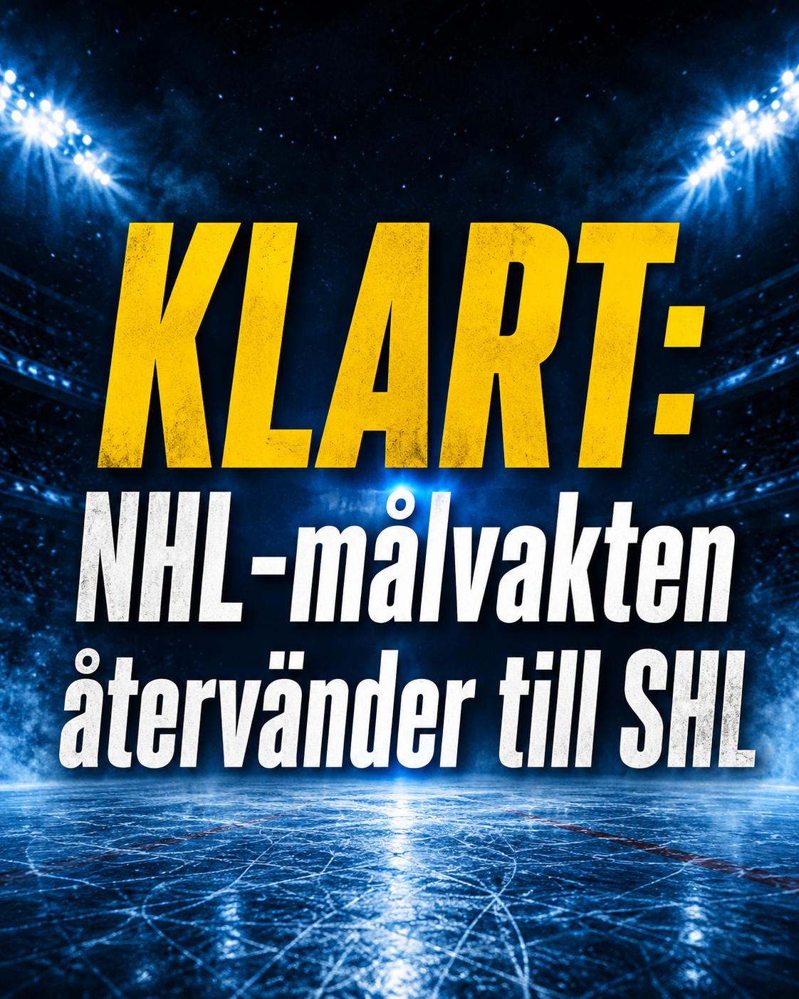 SHL: Återvänder till SHL Målvakten vänder hem från Nordamerika