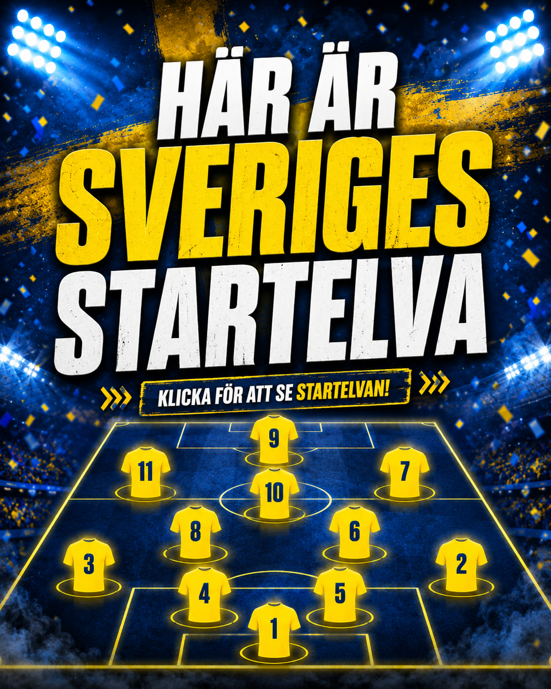 SHL: AVSLÖJAR: Här är Sveriges startelva