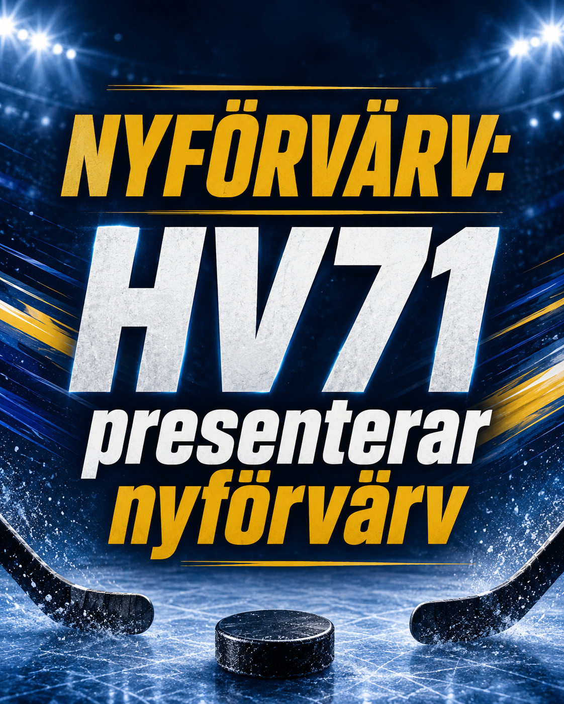 Hv71: KLART: Här är HV71:s prestigevärvning