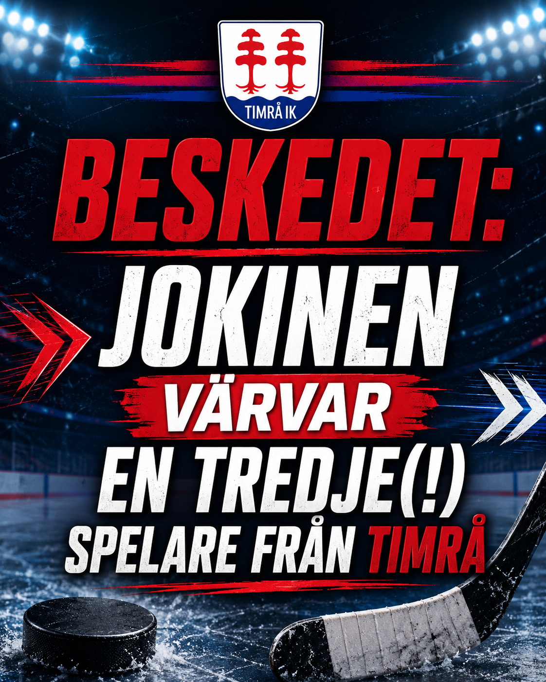 Timrå IK: Jokinen värvar en tredje(!) spelare från Timrå
