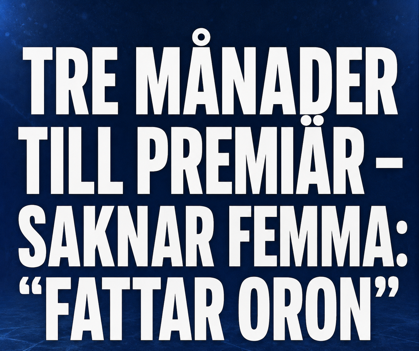 Leksands IF: Tre månader till premiär – saknar femma: ”Fattar oron”