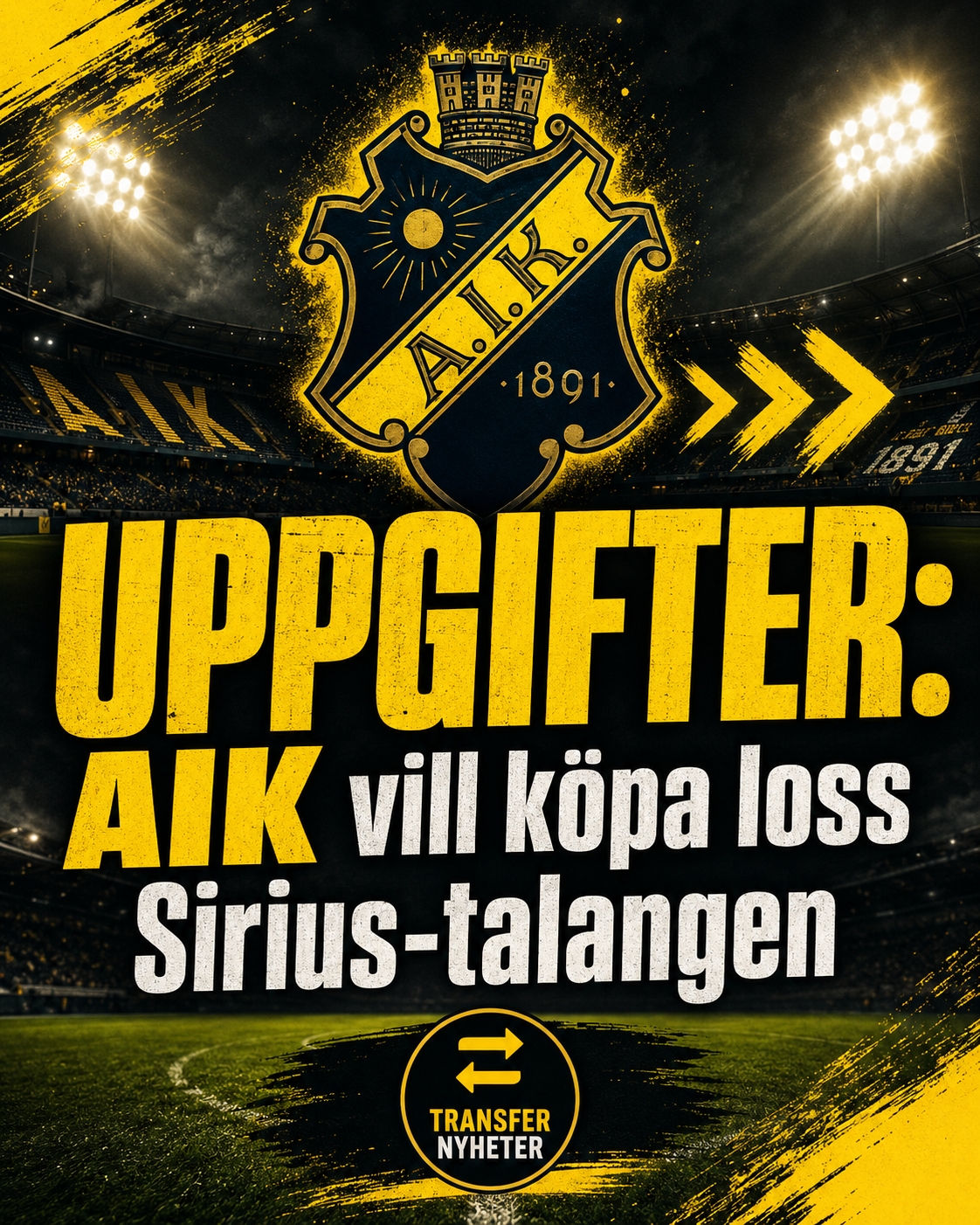 AIK Fotboll: UPPGIFTER: AIK vill köpa loss Sirius-talangen