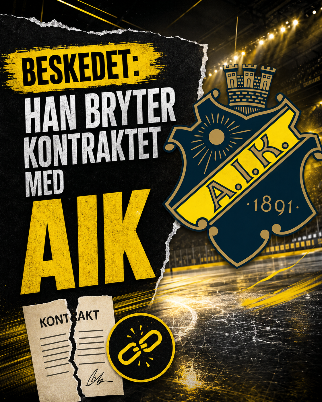 AIK Hockey: KLART: Han bryter kontraktet med AIK