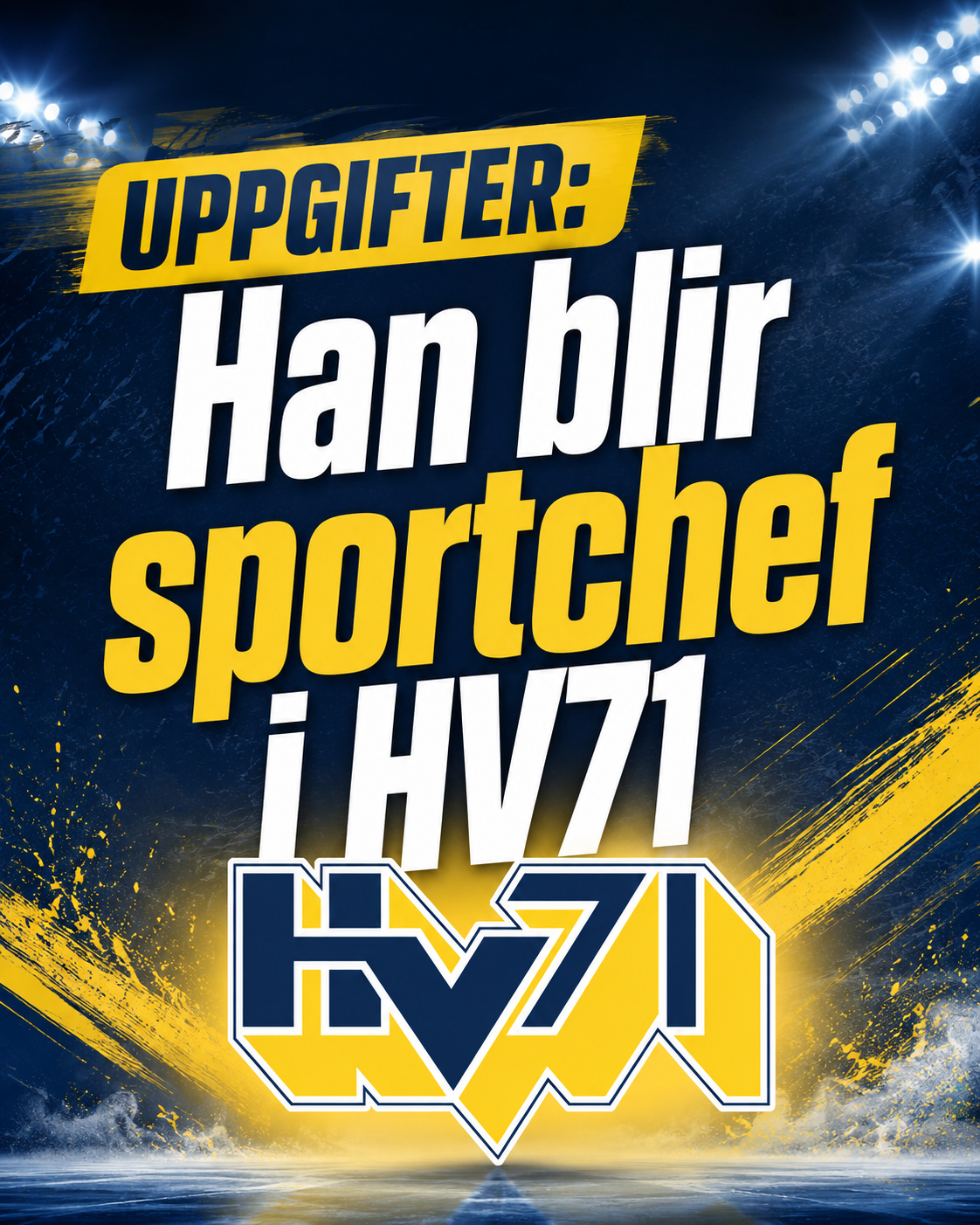 UPPGIFTER: Han blir sportchef i HV71