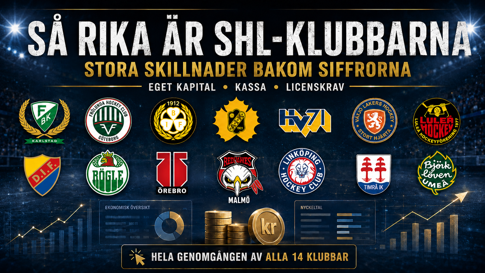 AVSLÖJAR: Så rika är SHL-klubbarna
