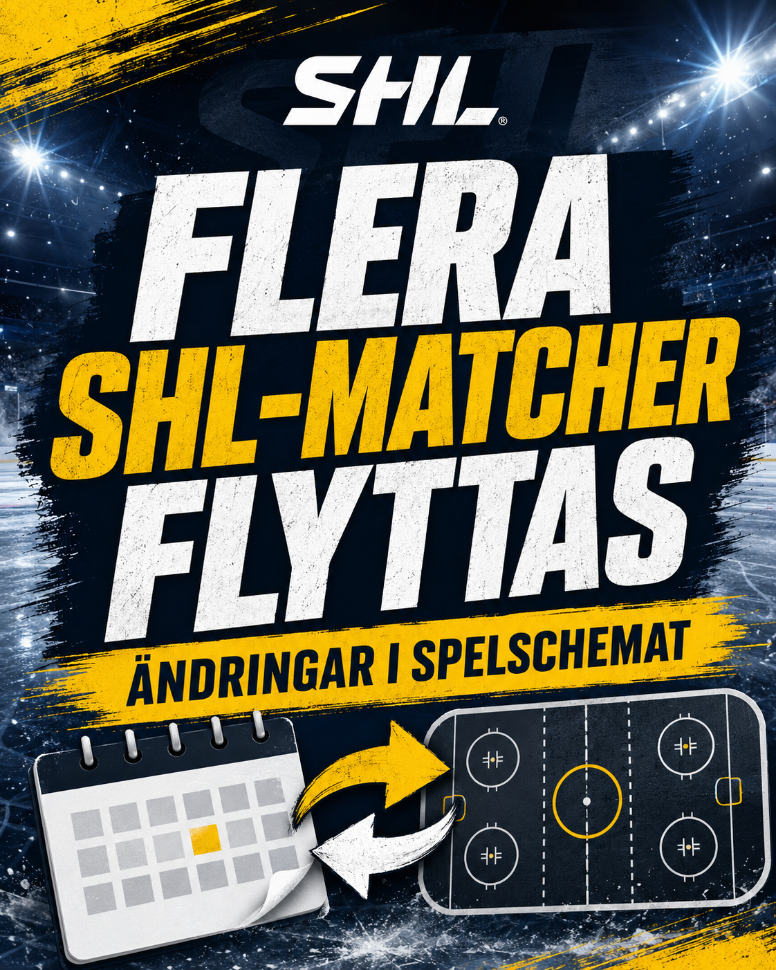 Flera SHL-matcher flyttas – premiären får ny starttid