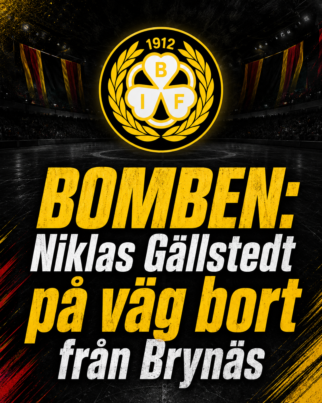 Brynäs: BOMBEN: Niklas Gällstedt på väg bort från Brynäs